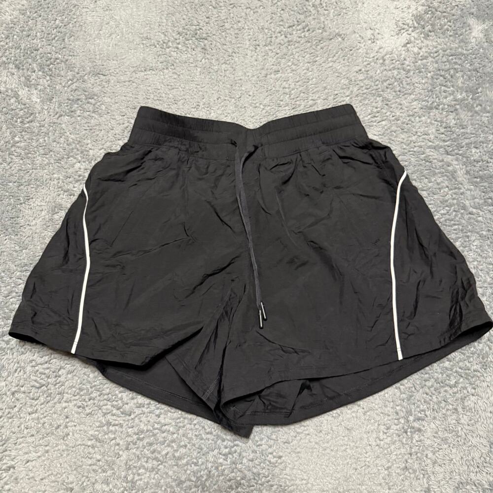 Lululemon License To Train Shorts Womens 4 Black Workout W7CYZS